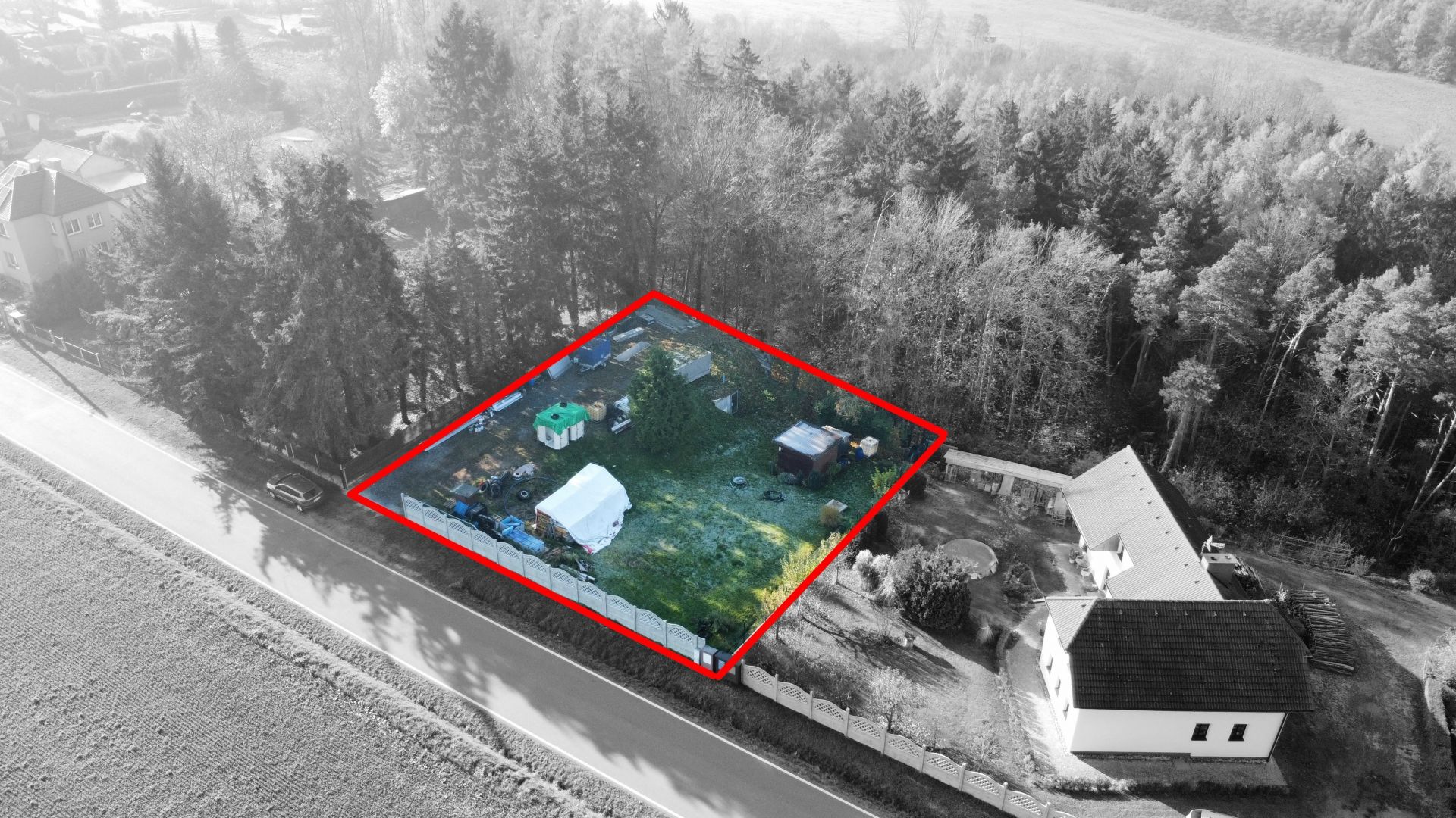 Stavební pozemek 1001m2, Chrast - Skála, okr. Chrudim - obrázek č.2