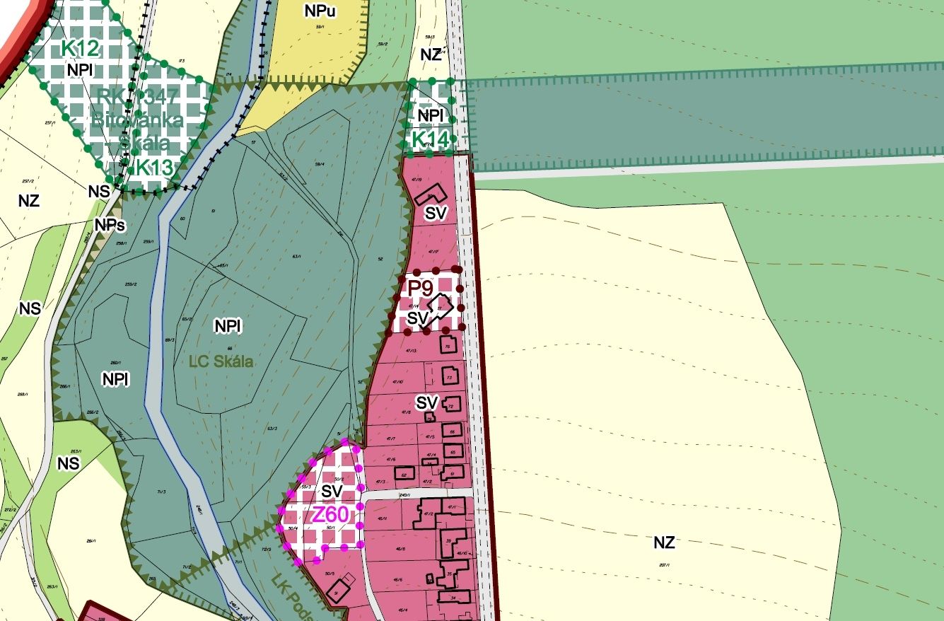 Stavební pozemek 1001m2, Chrast - Skála, okr. Chrudim - obrázek č.5